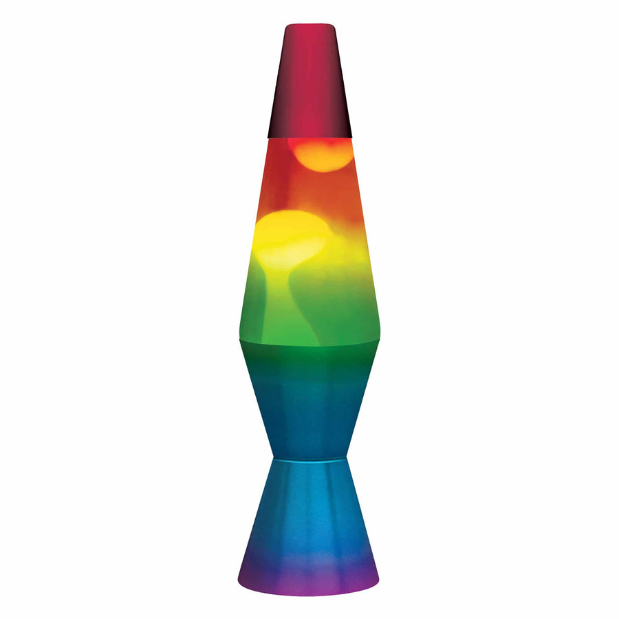 11.5" LAVA LAMP RAINBOW - WHITE/TRICOLOR [Y7X5]