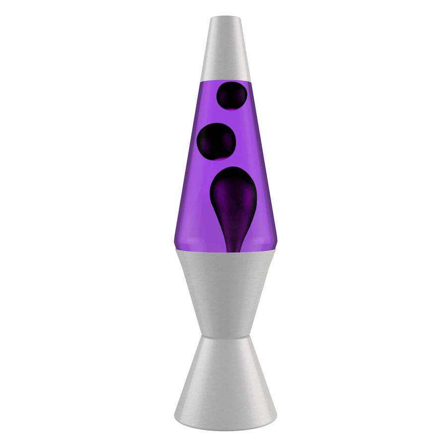 14.5'' LAVA LAMP - BLACK & PURPLE [XEL1] [XEL18D]