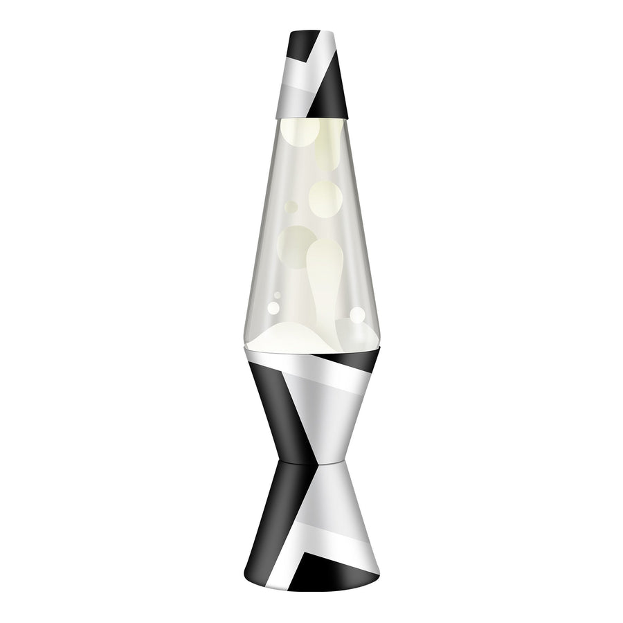 14.5" LAVA LAMP POLYGONAL WHITE TONE [NRSZ]