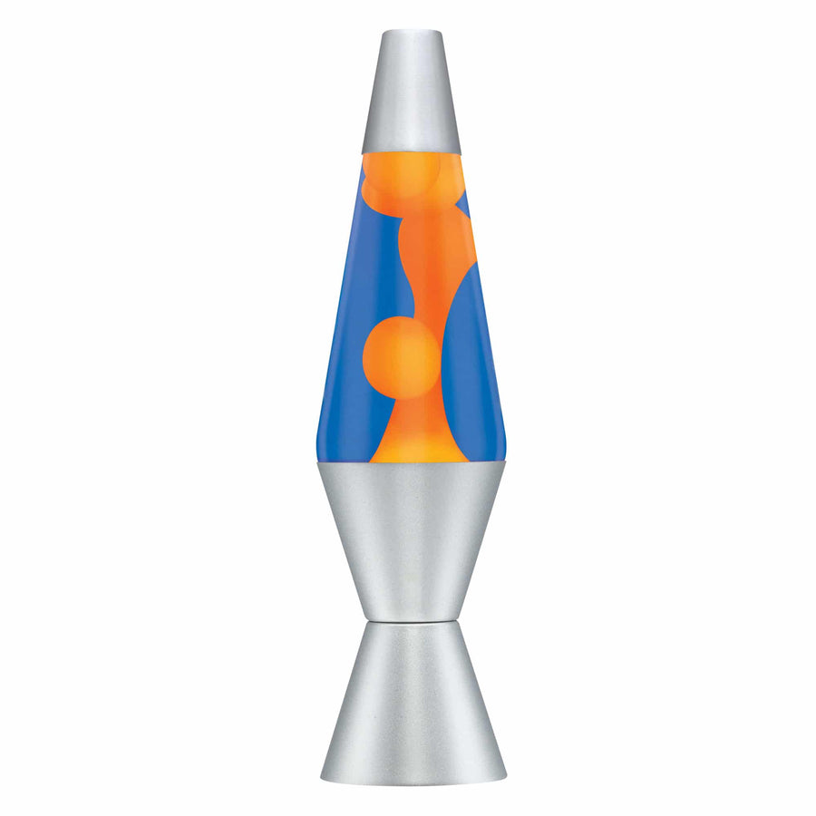 14.5" LAVA LAMP - ORANGE/BLUE/SILVER [HZ4Y]
