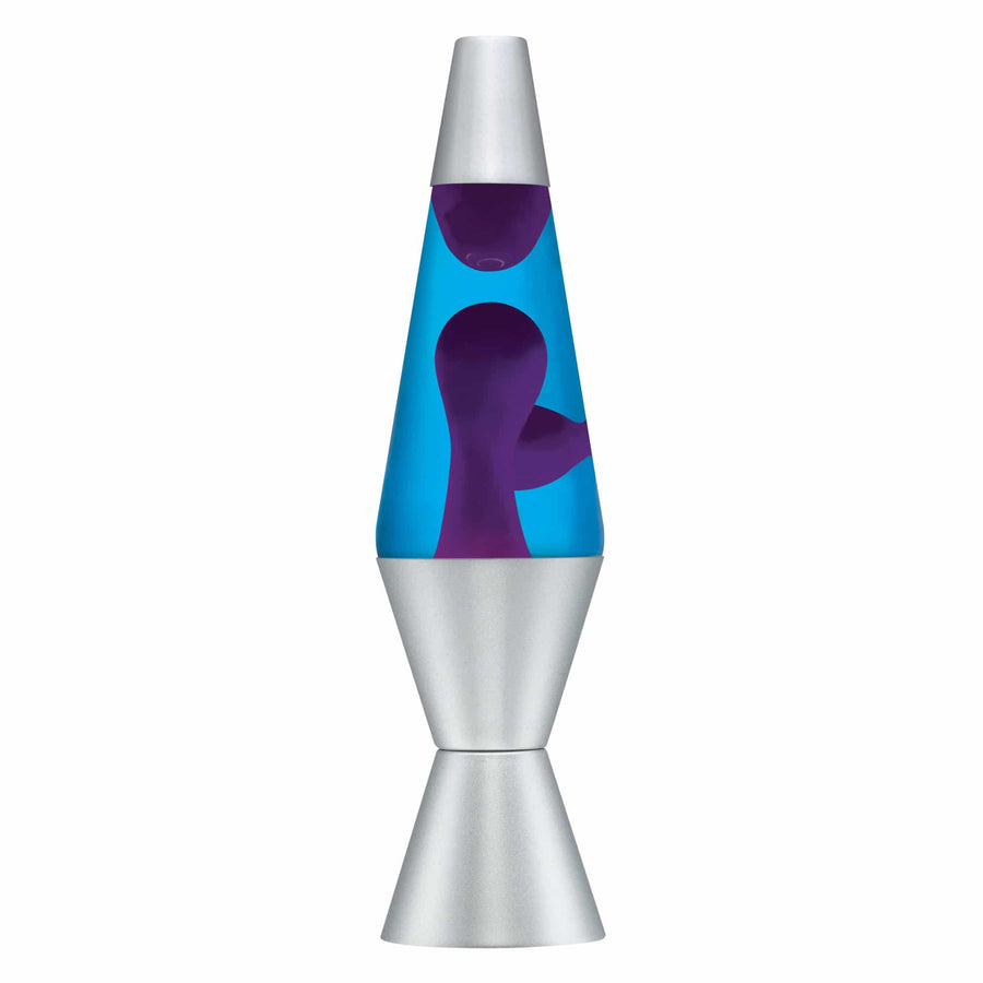 14.5" LAVA LAMP - PURPLE/BLUE/SILVER [L76Y]