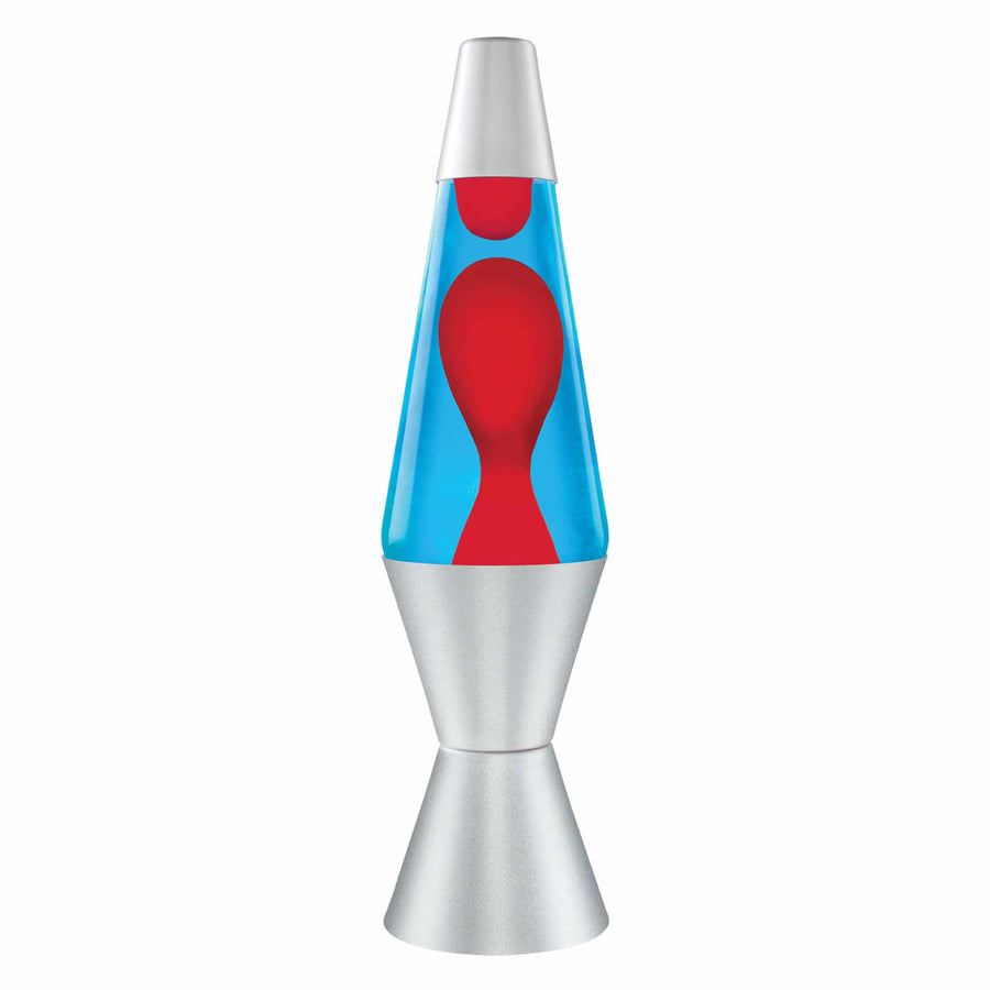 14.5" LAVA LAMP - RED/BLUE/SILVER [09QX]