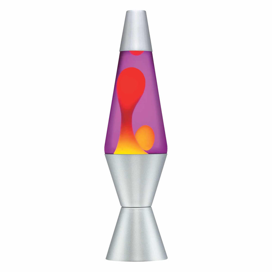 14.5" LAVA LAMP - YELLOW/PURPLE/SILVER [2OT6]