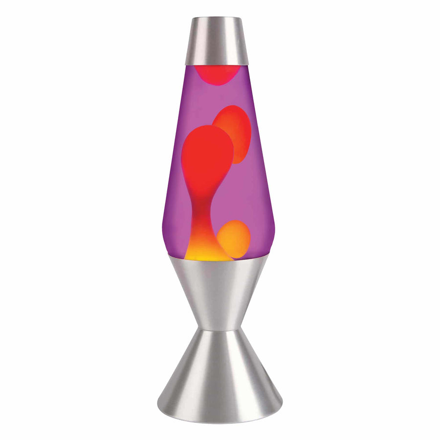 16.3" LAVA LAMP - YELLOW/PURPLE/SILVER [4PYI]
