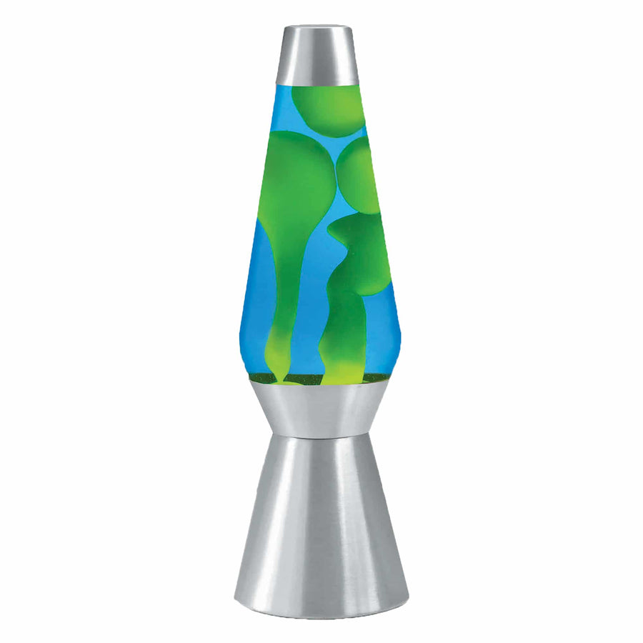 27" LAVA LAMP GRANDE - YELLOW/BLUE/SILVER [2M55]